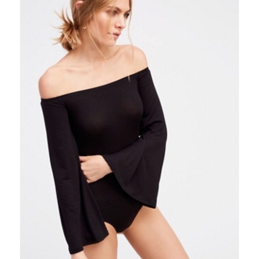 Free People bell sleeve bodysuit